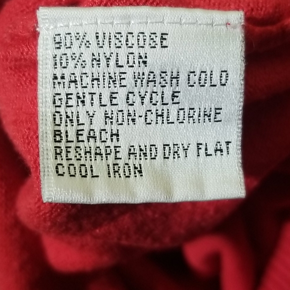 Talbots Red Sweater Shirt - Size Medium - Picture 5 of 5